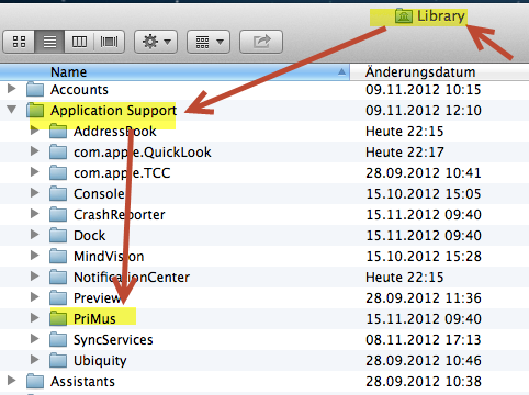 library application support os mountain lion